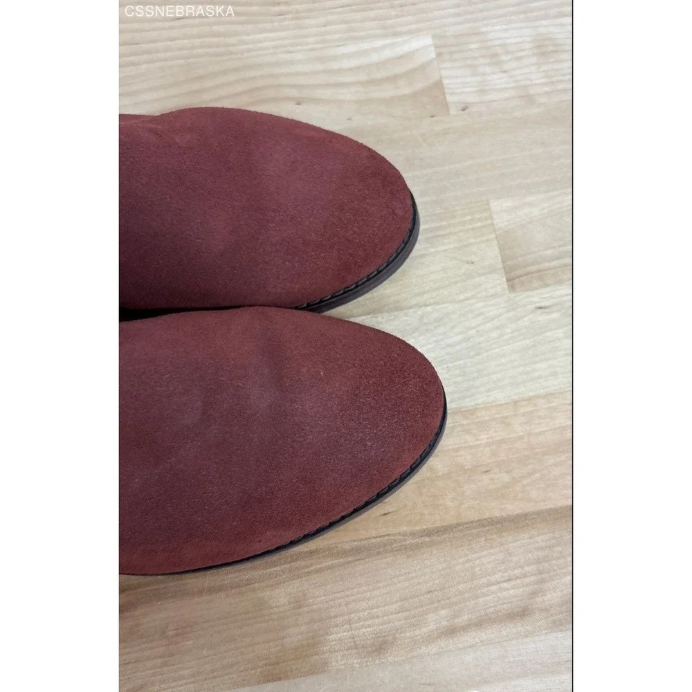 Toms burgendy ankle